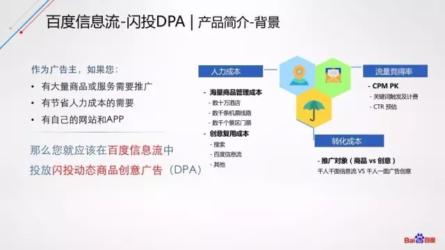 百度信息流推广闪投DPA介绍